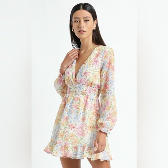 NWT SHOWPO PRETTY AS YOU DRESS IN MULTI FLORAL SIZE 6 - Picture 6 of 10